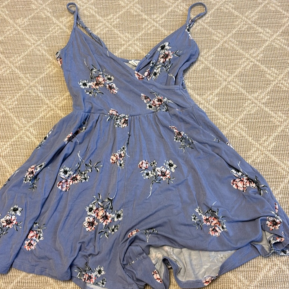 garage light blue ROMPER
